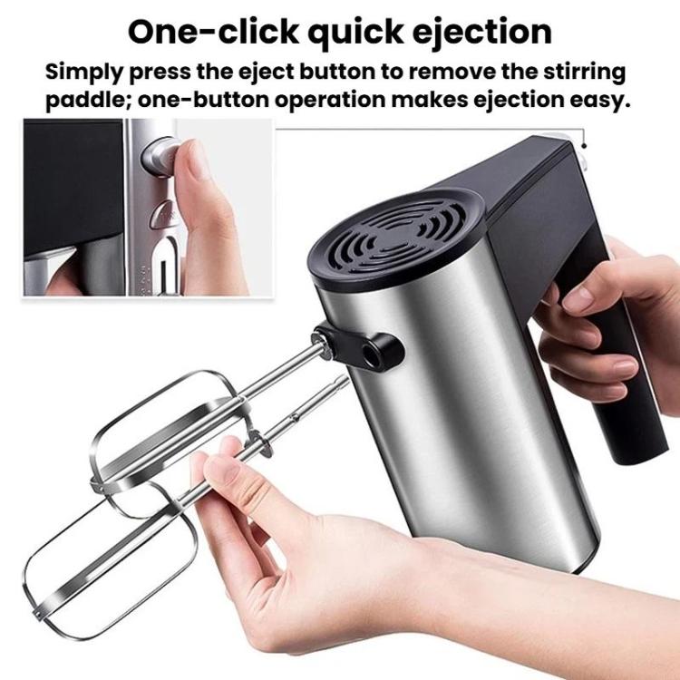 DH166 300W Household Handheld Electric Egg Beater Baking Cake & Cream Mixer EU Plug