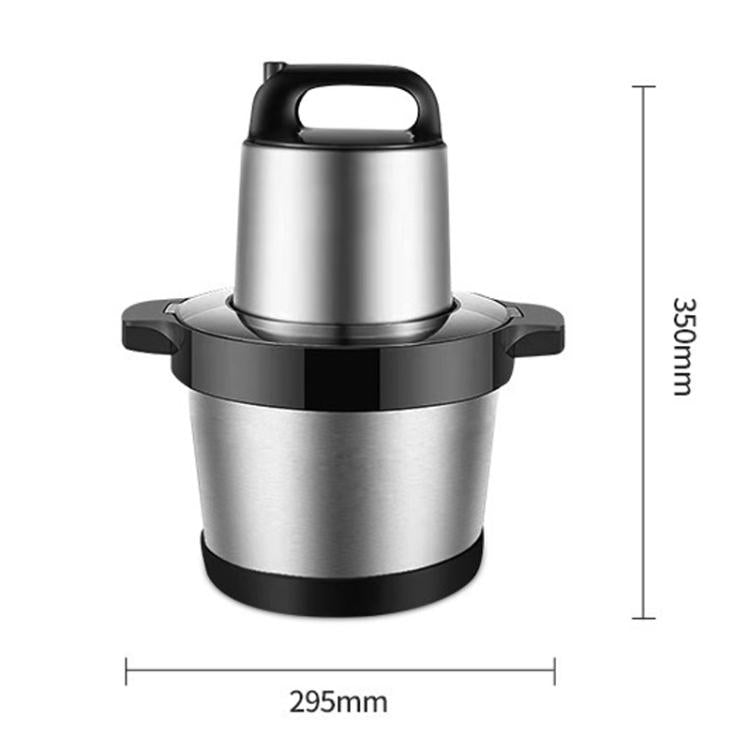 500W 6L Large-Capacity Stainless Steel Meat Grinder Multifunctional Garlic Chopper UK Plug