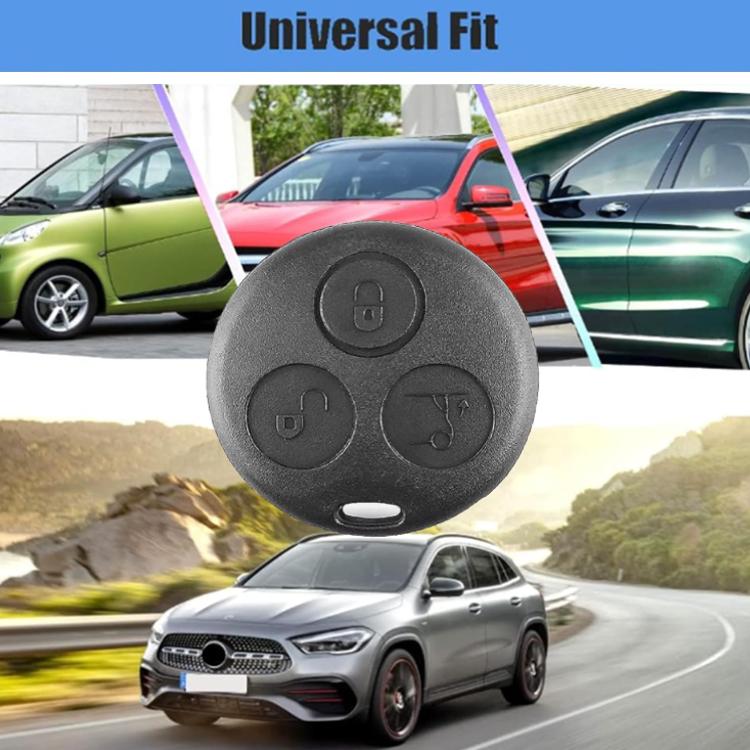 For Mercedes-Benz Smart Flip Key Remote Key Fob Case, Style: 3 Buttons