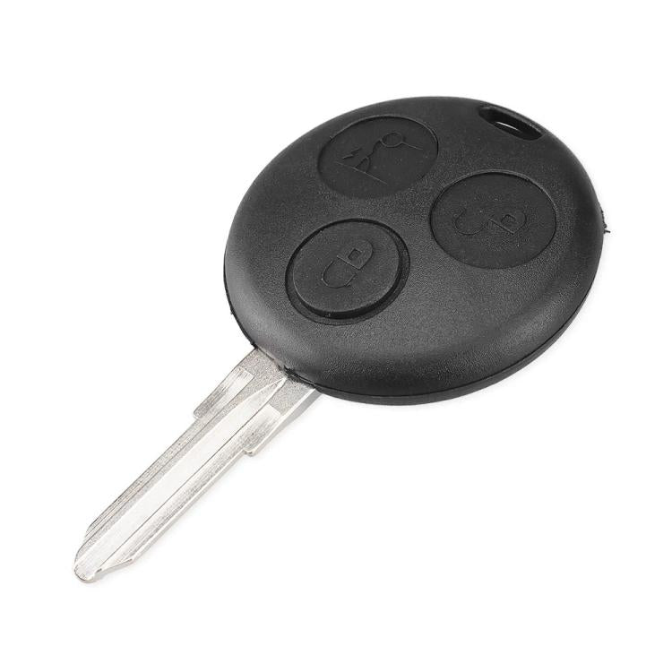 For Mercedes-Benz Smart Flip Key Remote Key Fob Case, Style: 3 Buttons With Metal Key Blade
