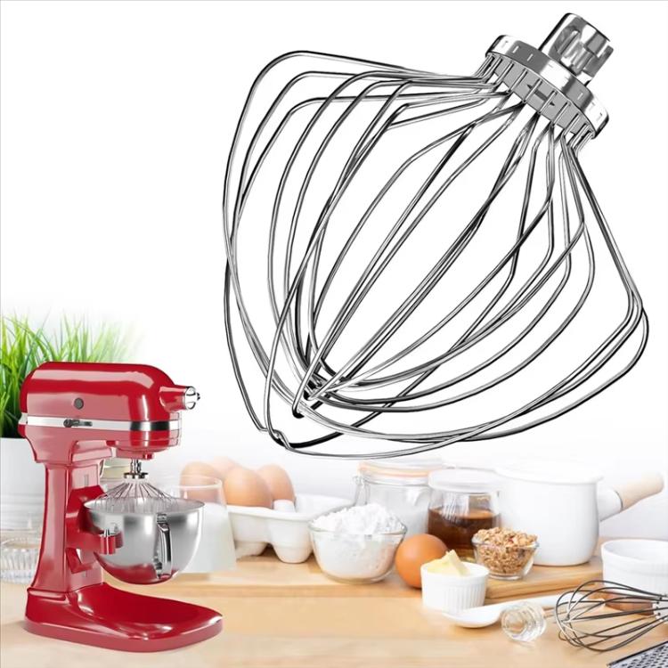 11-Wire Stainless Steel Whisk Attachment for KitchenAid 7 Quart Bowl-Lift Stand Mixer - KN211WW