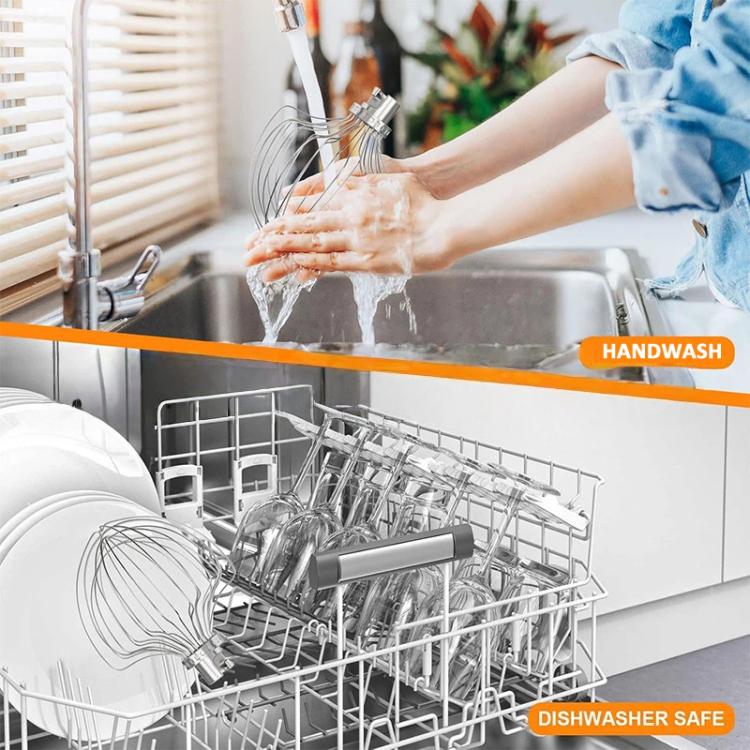 11-Wire Stainless Steel Whisk Attachment for KitchenAid 7 Quart Bowl-Lift Stand Mixer - KN211WW