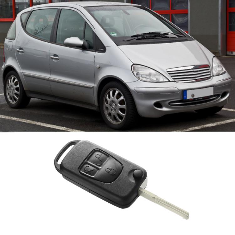 For Mercedes-Benz Car Remote Key Shell Without Light / Small Key Blank - 3 Buttons