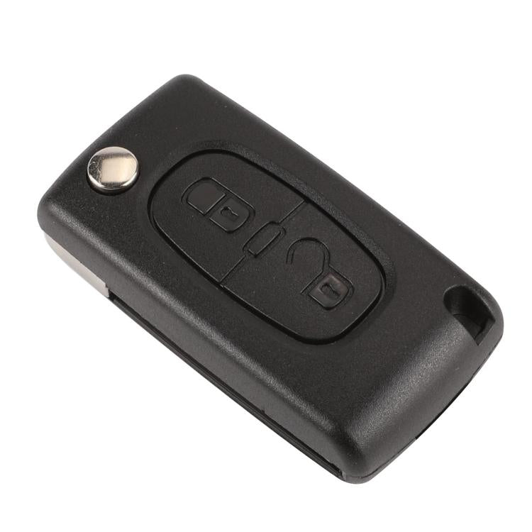 For Peugeot 2 Button Car Remote Key Shell - No Groove With Key Holder VA2, CE0536