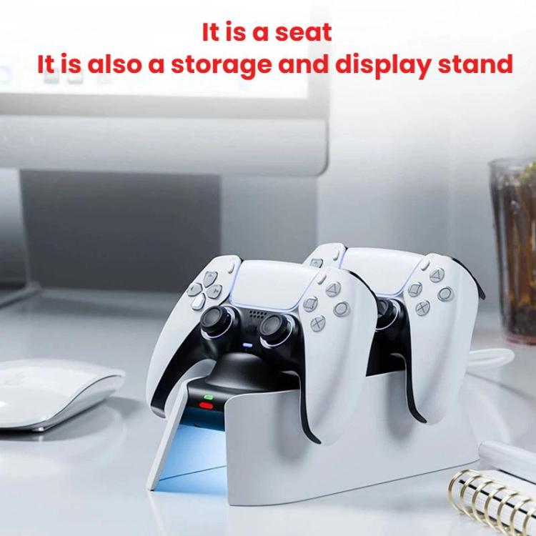 For PS5 ipega KD28 Handheld Fast Charging Dock Dual-Charging Game Controller Charger