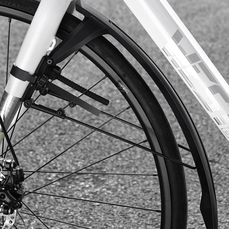 WEST BIKING YP0714046 Bike Front & Rear Extended Fenders Waterproof Mudguards Cycling Accessories - Black