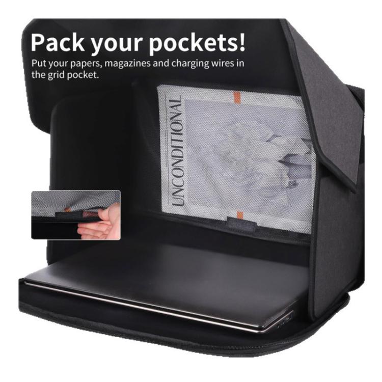 12-14 inch Small Outdoor Laptop Sunshade Foldable Portable Privacy Cover - Black