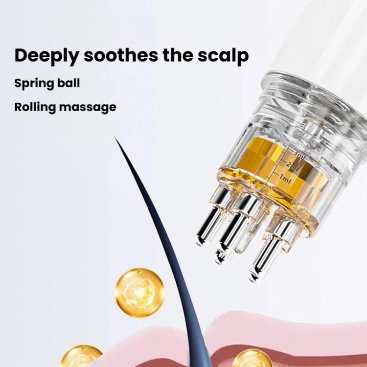 Roller Ball Scalp Medicine Applicator Quantitative Scalp Serum Applicator Comb