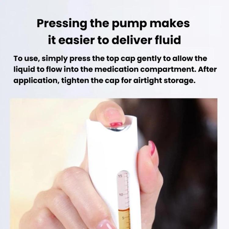 Roller Ball Scalp Medicine Applicator Quantitative Scalp Serum Applicator Comb