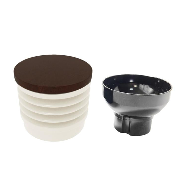 For Eureka Mignon Bean Hopper Air Blower Compatible with Manuale, Silenzio, Specialita, Perfetto Wood Lid White