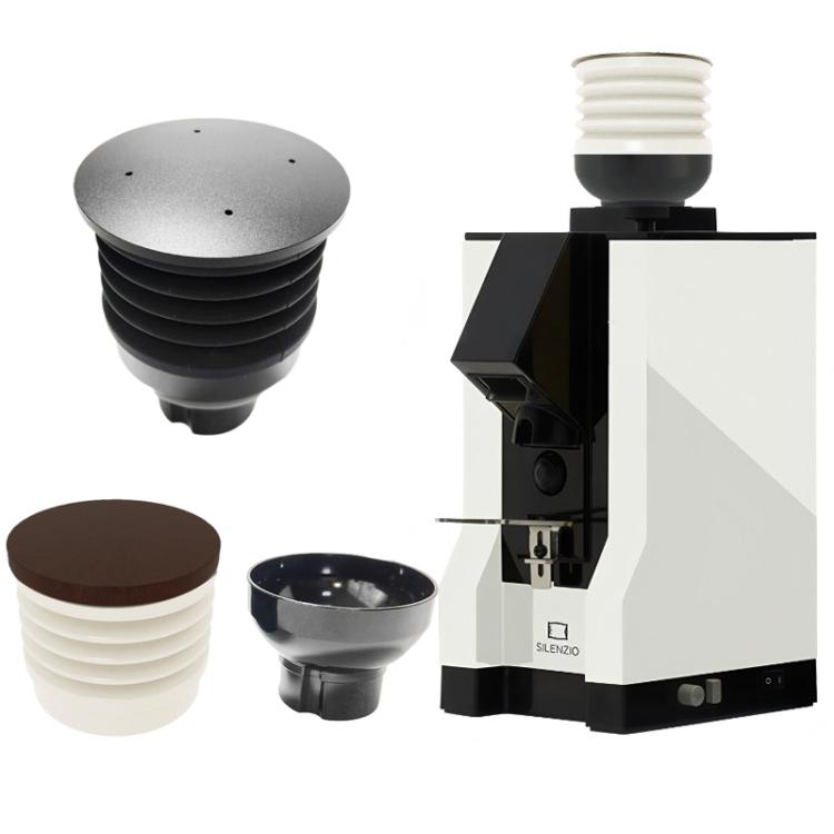For Eureka Mignon Bean Hopper Air Blower Compatible with Manuale, Silenzio, Specialita, Perfetto Metal Lid White