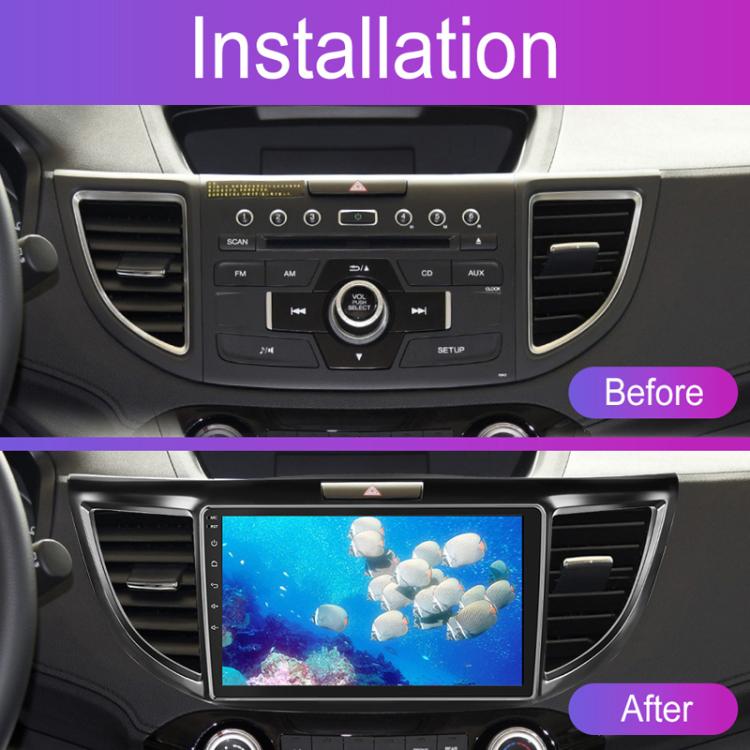 For Honda CR-V 2012-2016 9 inch Android 11 Car Navigation With Carplay Car Central Control All-In-One Machine, Style: Standard