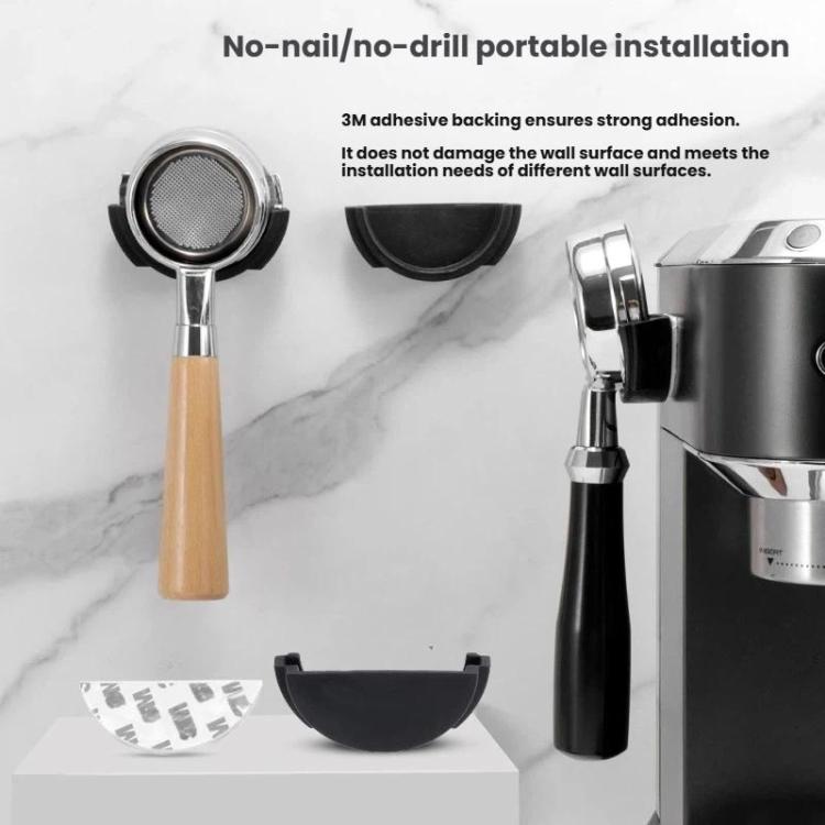 54/58mm Coffee Portafilter Wall Mount Holder Espresso Machine Group Handle Wall Rack