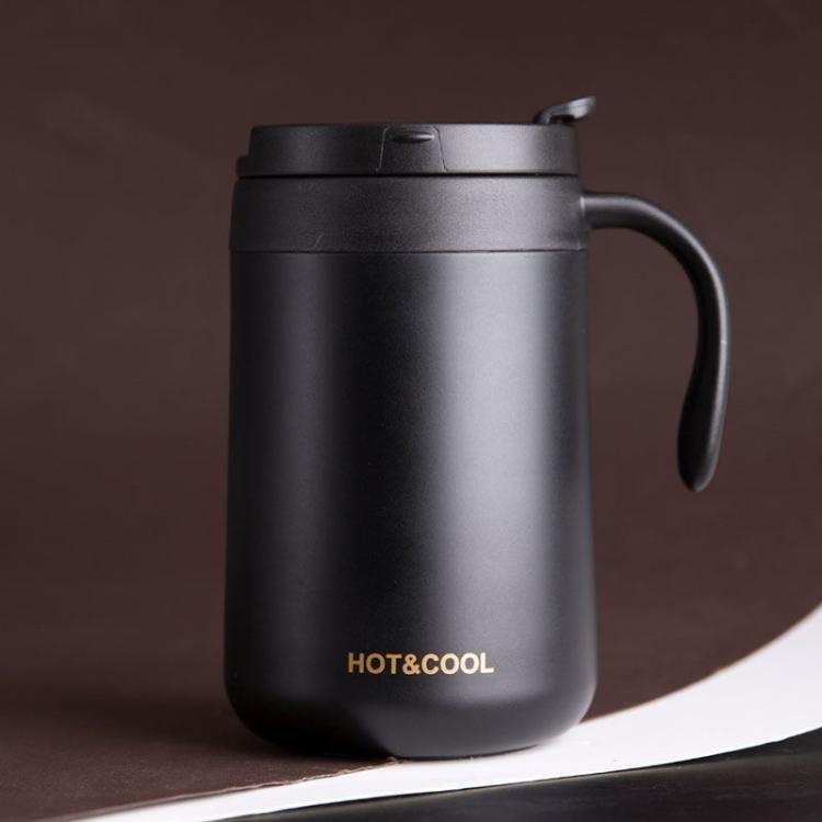 Portable Outdoor Coffee Maker Cup Stainless Steel Thermos Home Coffee Cup Drip Set, Color: White Cup+Drip Tray