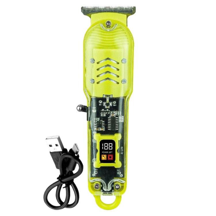 LCD Digital Display Electric Hair Clipper Transparent & Portable Hair Trimmer