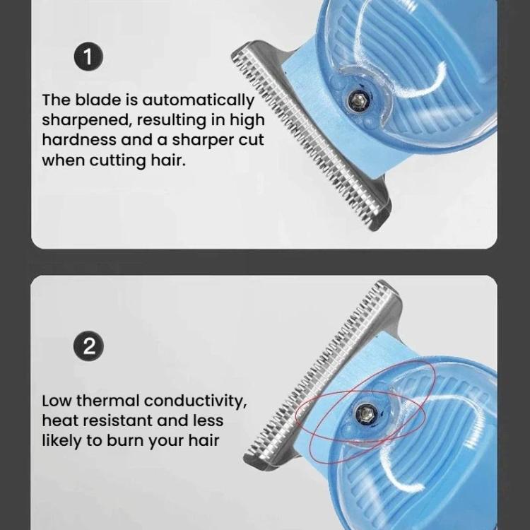 LCD Digital Display Electric Hair Clipper Transparent & Portable Hair Trimmer