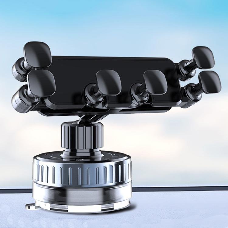 Rotating Car Phone Mount Universal Suction Cup Navigation Holder - Black