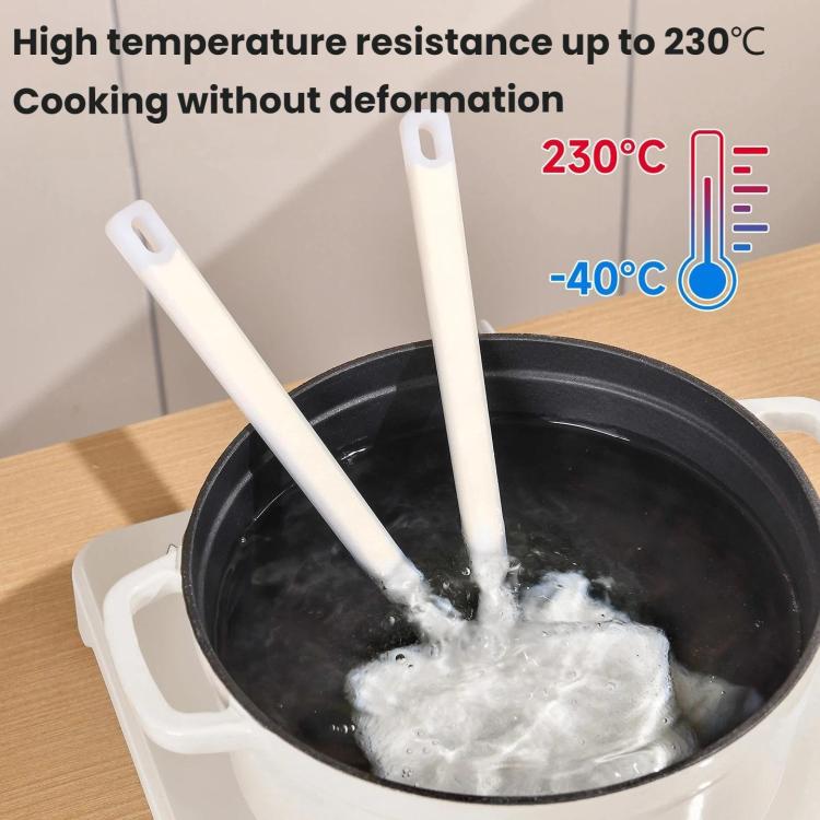 Kitchen Pancake Spatula Heat-Resistant Silicone Spatula - White