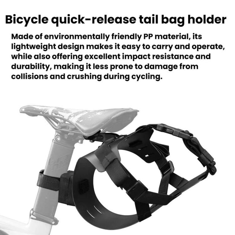 ENLEE EN-S26 Bike Quick-Release Saddle Bag Mount MTB & Road Bike Saddle Bag Holder - Black
