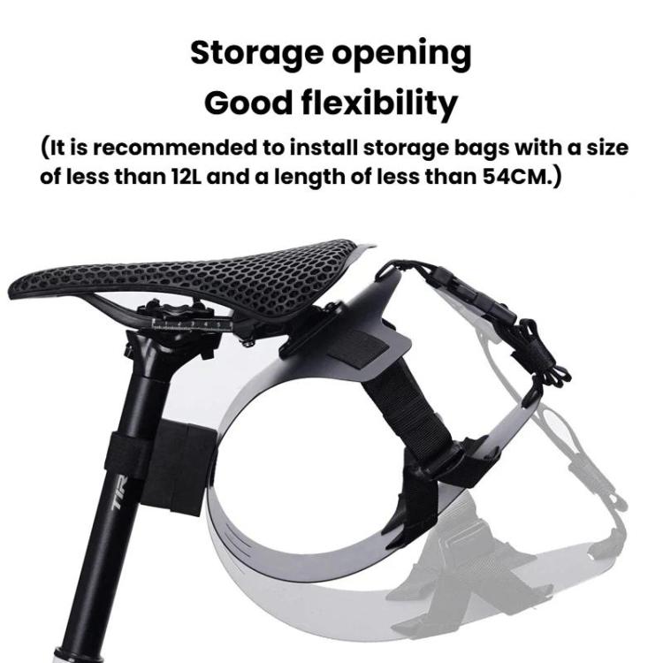 ENLEE EN-S26 Bike Quick-Release Saddle Bag Mount MTB & Road Bike Saddle Bag Holder - Black