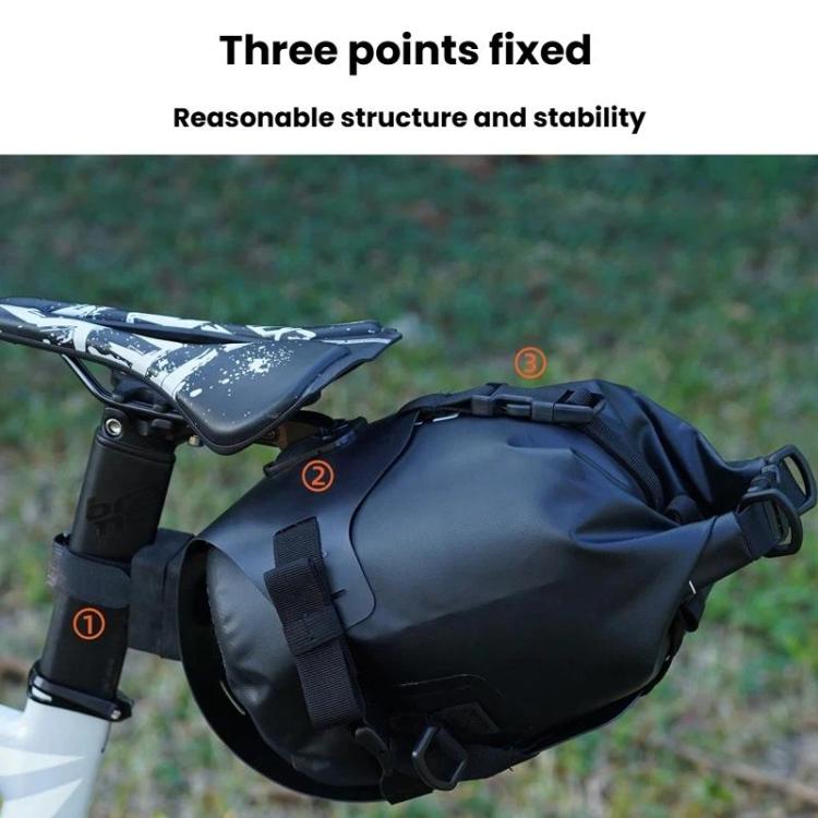 ENLEE EN-S26 Bike Quick-Release Saddle Bag Mount MTB & Road Bike Saddle Bag Holder - Black