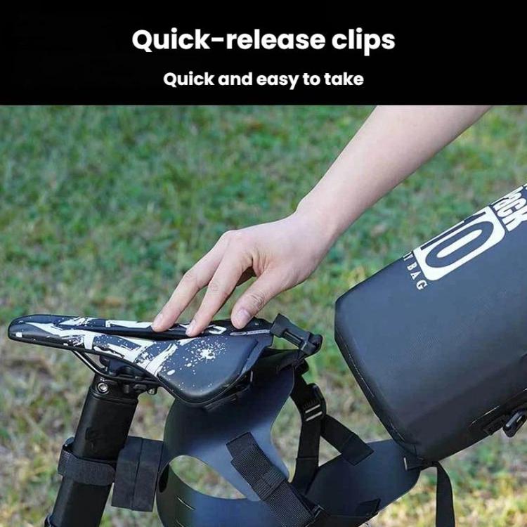 ENLEE EN-S26 Bike Quick-Release Saddle Bag Mount MTB & Road Bike Saddle Bag Holder - Black