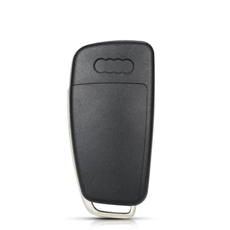 For Audi Folding Car Remote Key Fob Case No Logo Slot - 3 Buttons