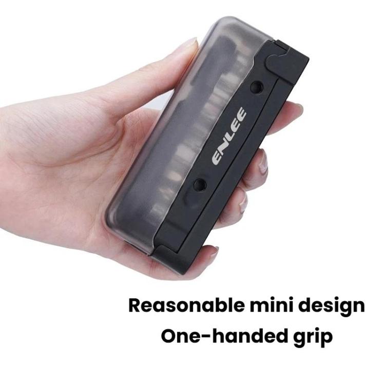 ENLEE EN59 19pcs Bike Ratchet Wrench Set Portable Multifunctional Bicycle Repair Tool Kit - Black