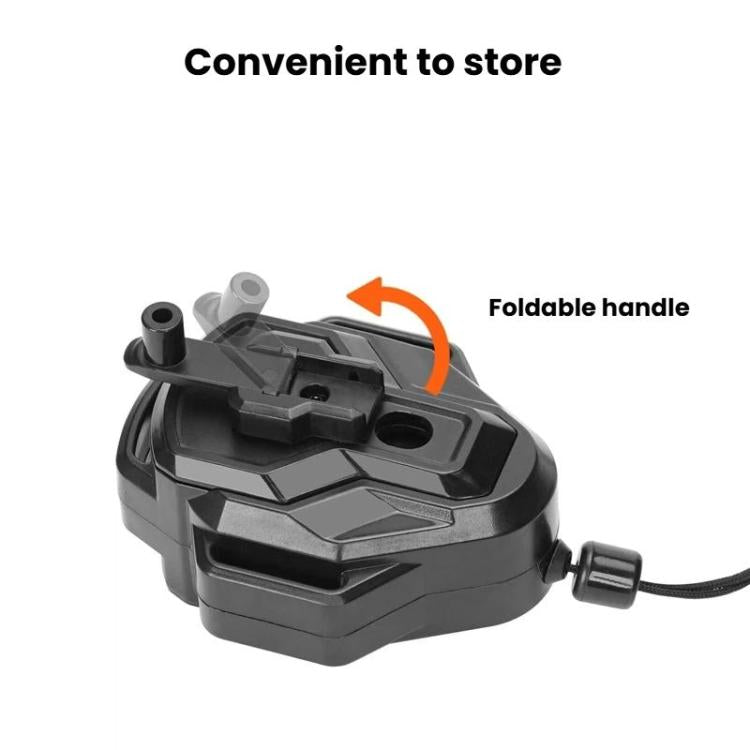 ENLEE YY-E1 9m Outdoor Portable Retractable Clothesline Multifunctional Camping Clothes Hanging Rope - Black
