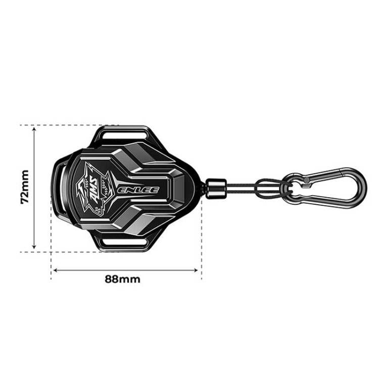 ENLEE YY-E1 9m Outdoor Portable Retractable Clothesline Multifunctional Camping Clothes Hanging Rope - Black