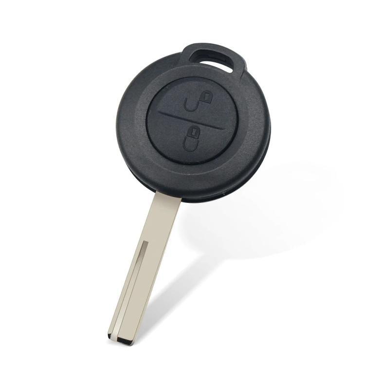 For Mitsubishi Straight Blade Round Head Flat Blank Right Groove Key Shell - 2 Buttons