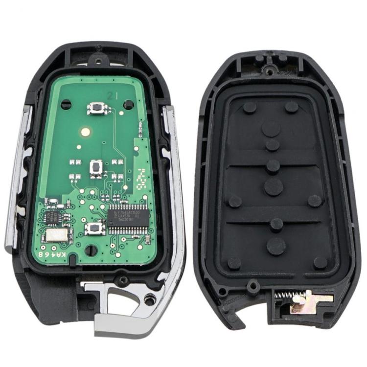 For Peugeot Fully Intelligent 433MHz FSK Car Key Remote Control - Grooveless VA2 Car Key + 4A Chip
