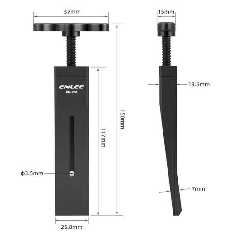 ENLEE Bike Brake Caliper Piston Reset Tool Hydraulic Disc Brake Caliper Service Tool - Black