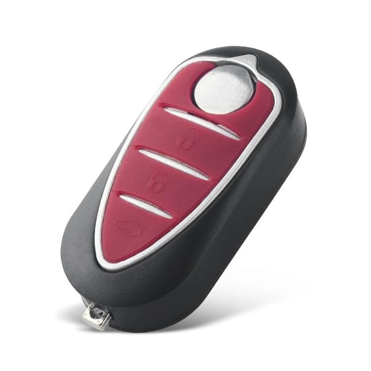 For Alfa Romeo 3-Button Folding Car Key Shell With SIP22 Blade - Red