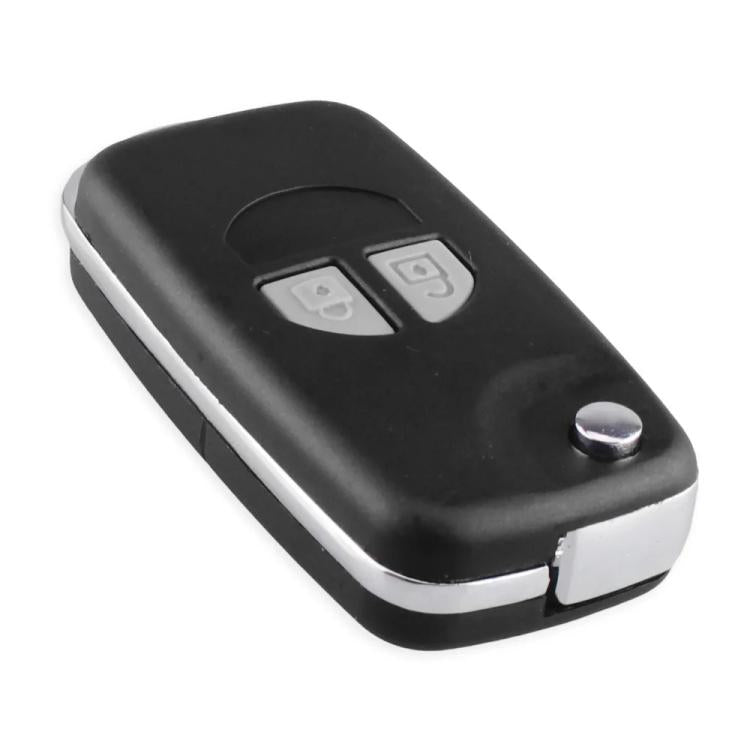 For Suzuki SX4 Straight Blade Folding Side Keyless Entry Car Key Fob Case - 2 Buttons