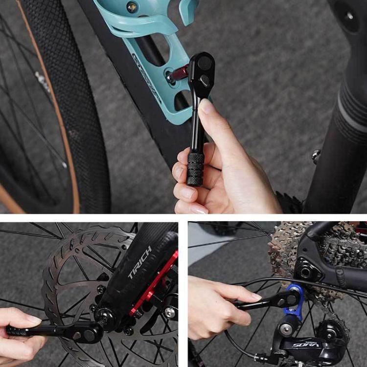 ENLEE EN56 12pcs Bike Ratchet Wrench Set Multifunctional Portable Bicycle Repair Tool Kit - Black