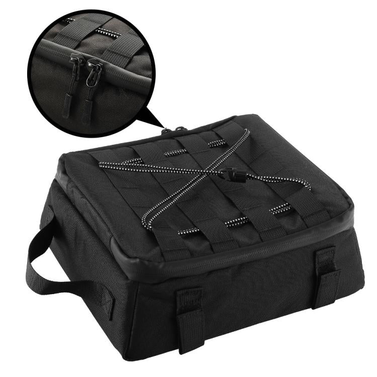 For BMW R 1300 GS Waterproof Top Bag Motorcycle Trunk Touring Luggage Bag - Black