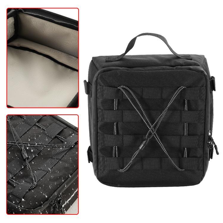 For BMW R 1300 GS Waterproof Top Bag Motorcycle Trunk Touring Luggage Bag - Black