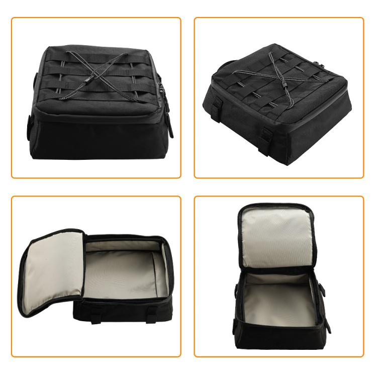 For BMW R 1300 GS Waterproof Top Bag Motorcycle Trunk Touring Luggage Bag - Black