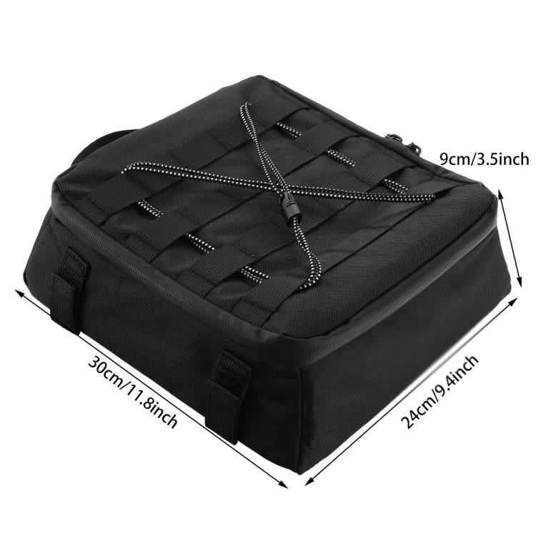For BMW R 1300 GS Waterproof Top Bag Motorcycle Trunk Touring Luggage Bag - Black