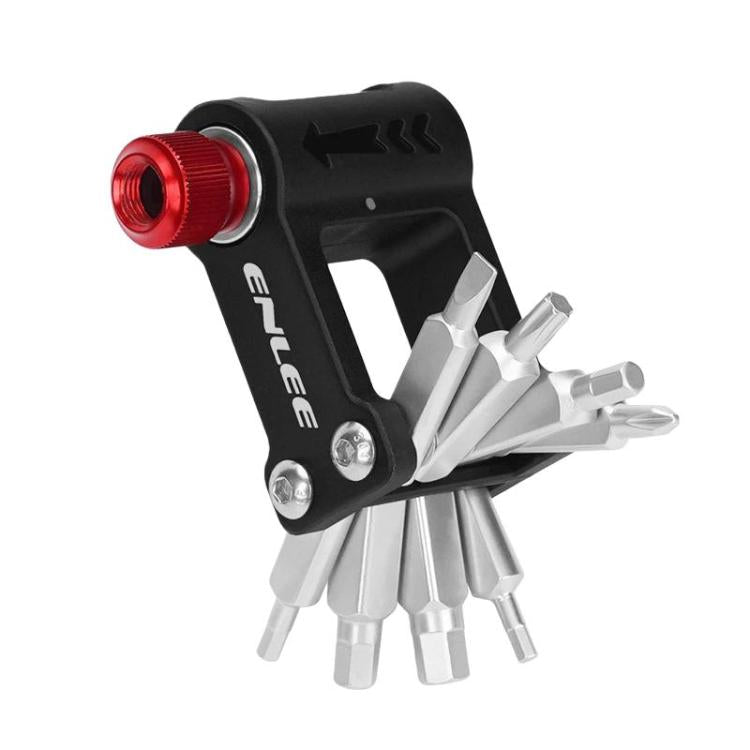 ENLEE EN55 Bicycle CO2 Inflator Head Portable Repair Tool - Black