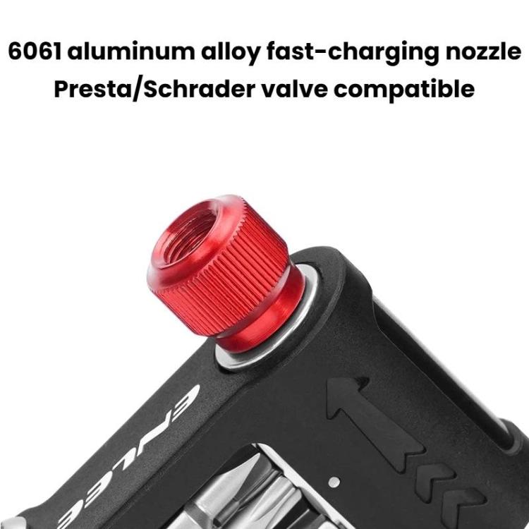 ENLEE EN55 Bicycle CO2 Inflator Head Portable Repair Tool - Black