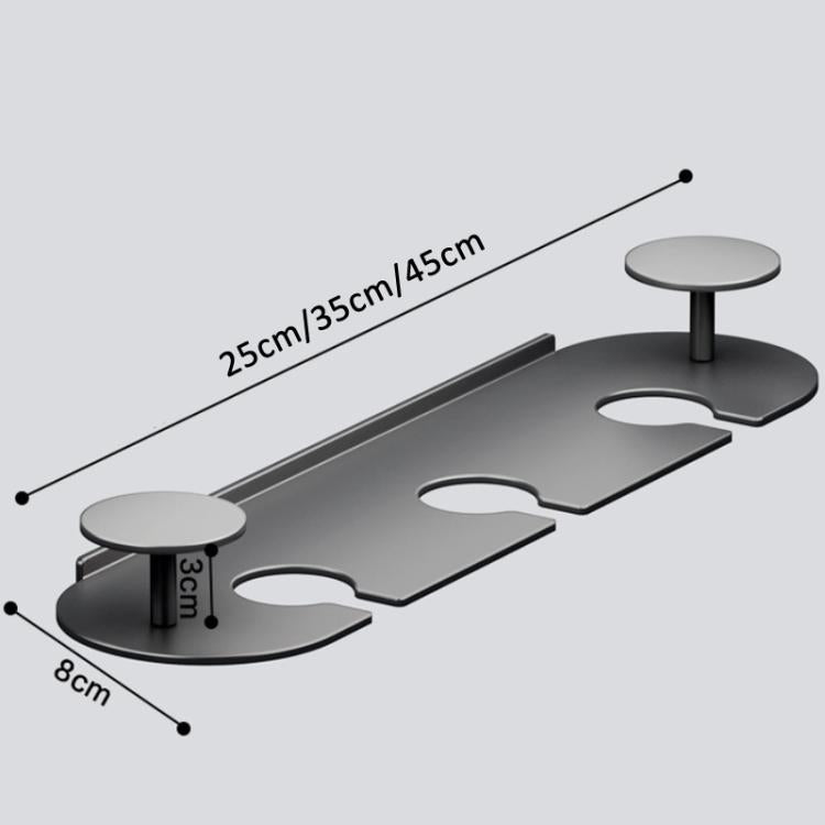 1pc 4-cup Under Cabinet Wine Glass Holder Hanging Rack for Stemware & Champagne Glasses
