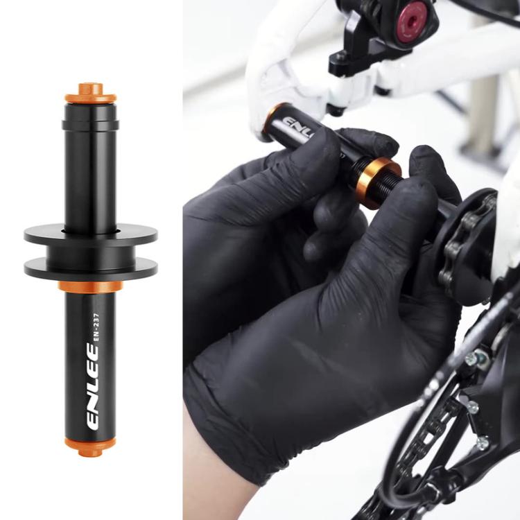 ENLEE EN-237 Bike Chain Keeper Universal Chain Holder For Quick-Release & Thru-Axle - Black