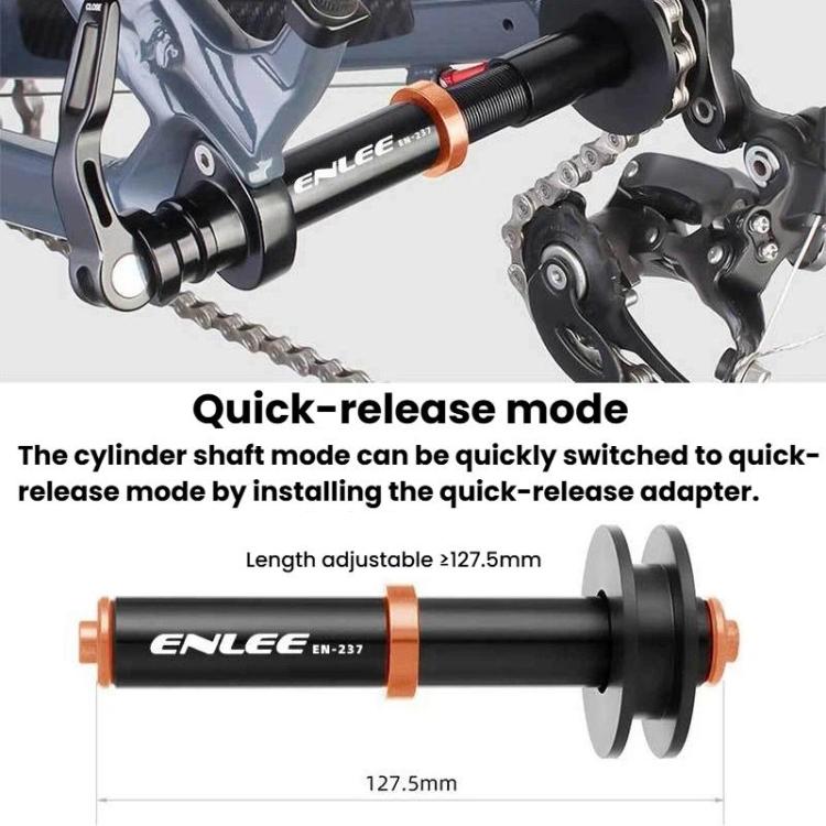 ENLEE EN-237 Bike Chain Keeper Universal Chain Holder For Quick-Release & Thru-Axle - Black