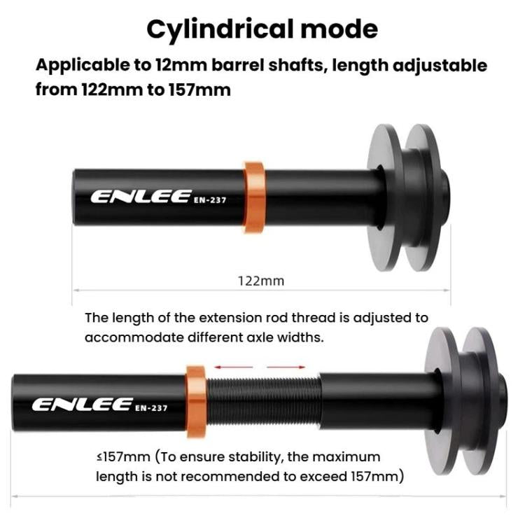 ENLEE EN-237 Bike Chain Keeper Universal Chain Holder For Quick-Release & Thru-Axle - Black