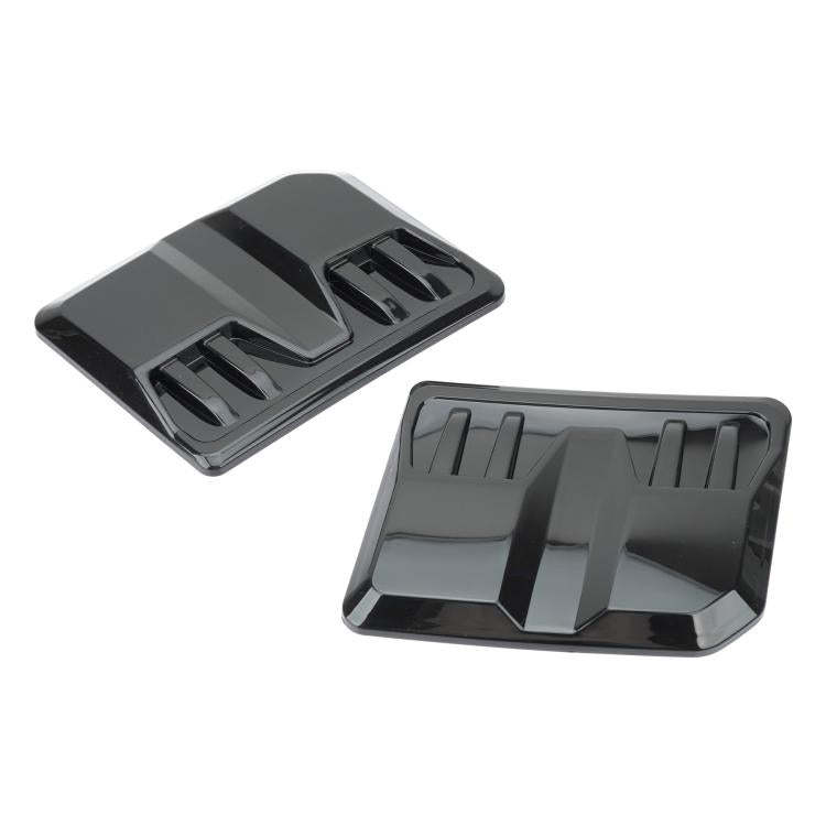 2pcs Auto Tuning ABS Hood Cover Universal Decorative Cover for Engine Hood Air Intake Vent, Spec: Bright