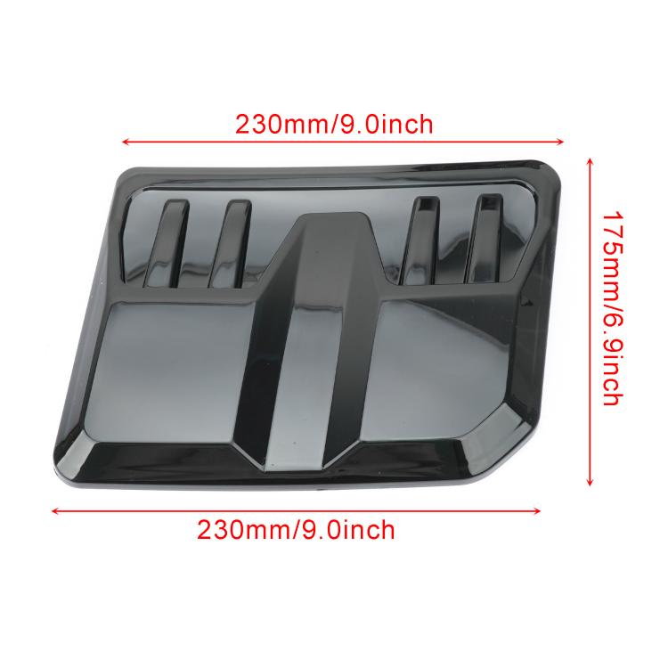 2pcs Auto Tuning ABS Hood Cover Universal Decorative Cover for Engine Hood Air Intake Vent, Spec: Bright