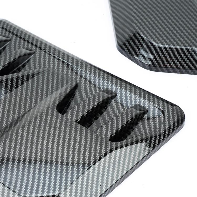2pcs Auto Tuning ABS Hood Cover Universal Decorative Cover for Engine Hood Air Intake Vent, Spec: Bright