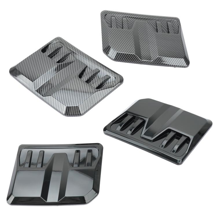 2pcs Auto Tuning ABS Hood Cover Universal Decorative Cover for Engine Hood Air Intake Vent, Spec: Bright